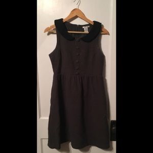 Dark green Peter Pan collar dress